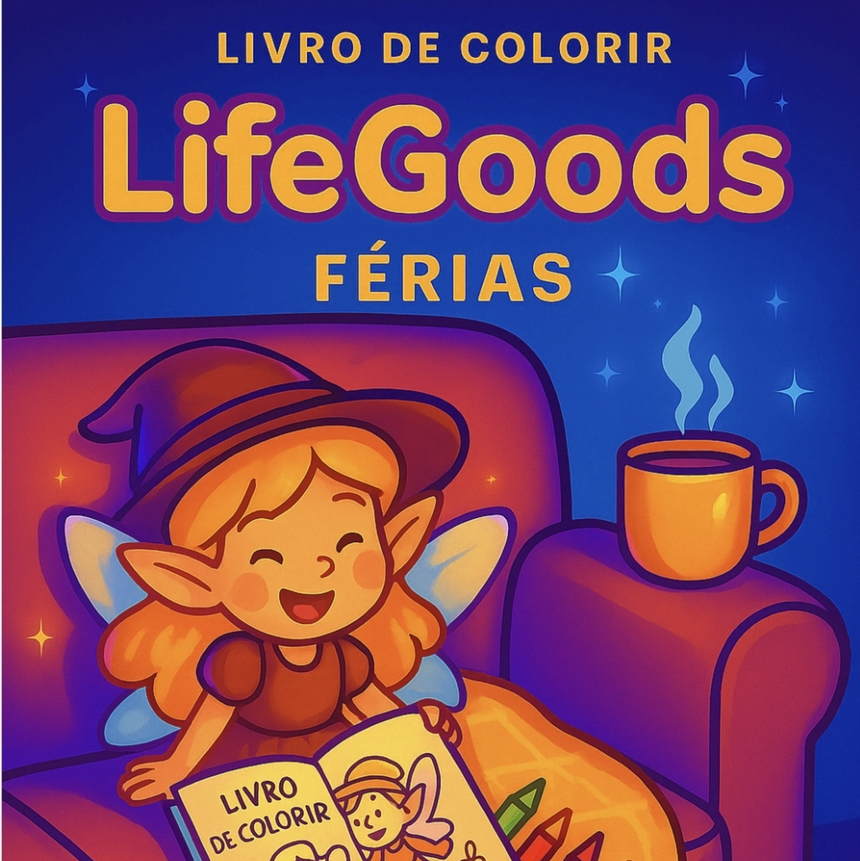 LiFe Goods Férias Livro de Colorir
