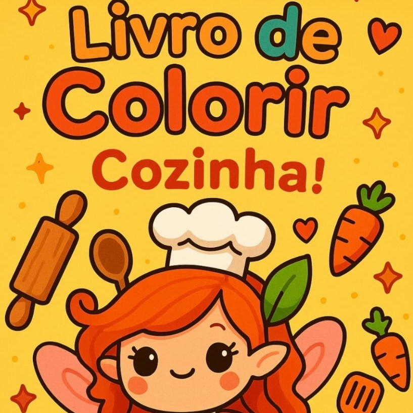 Life Goods Livros de Colorir Cozinha