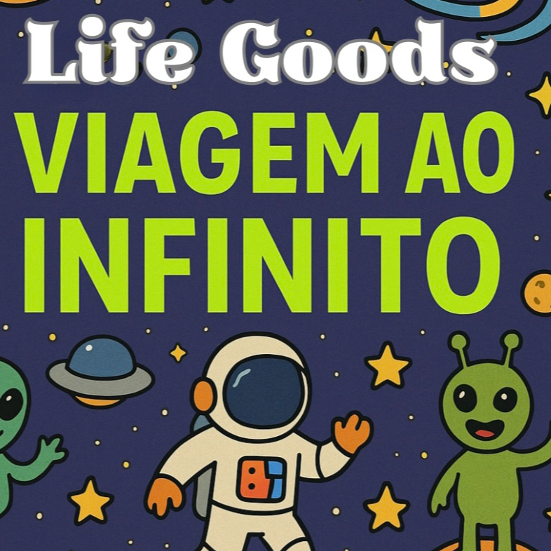 Life Goods Livros de Colorir Viagem ao Infinito