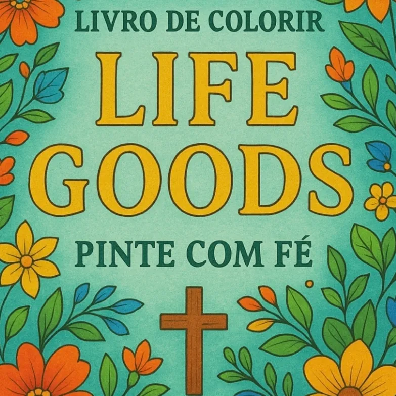 Pack 3 Life Goods Livros de Colorir Pinte com Fé Vol 1 Cristão + Life Goods Livros de Colorir Mundo de Lili