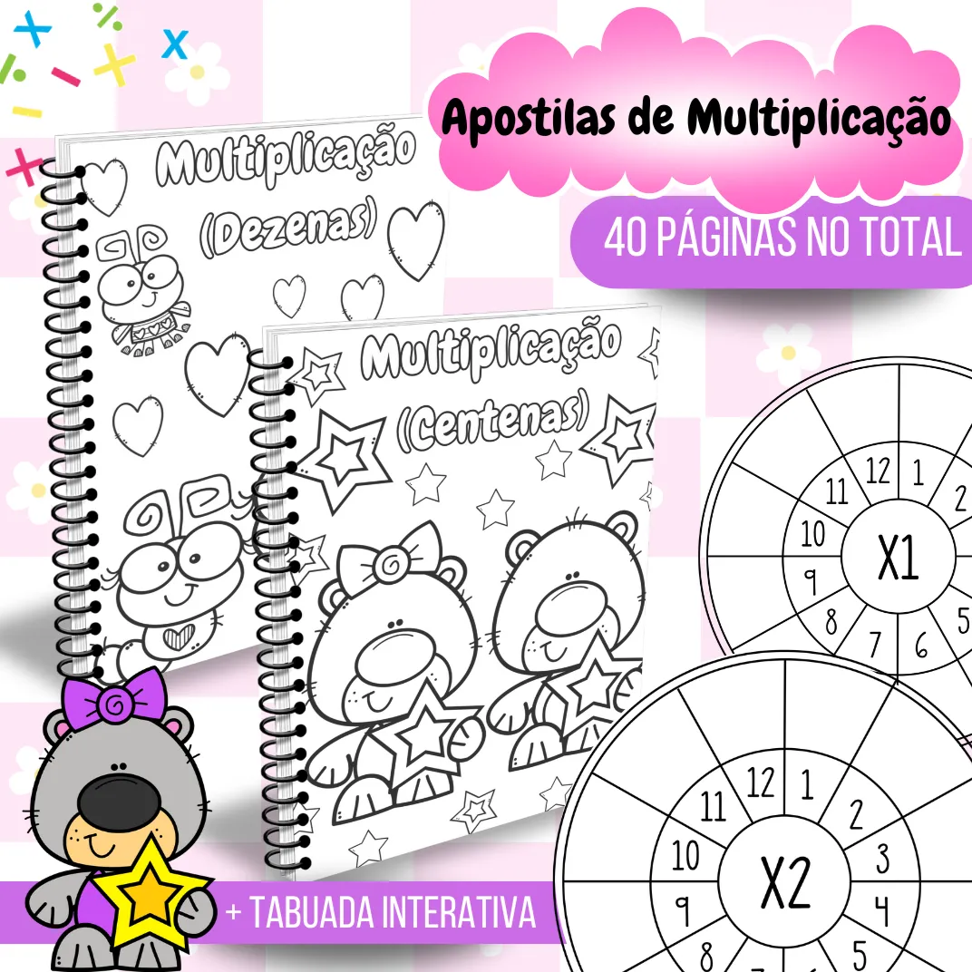 COMBO APOSTILAS DE MULTIPLICAÇÃO