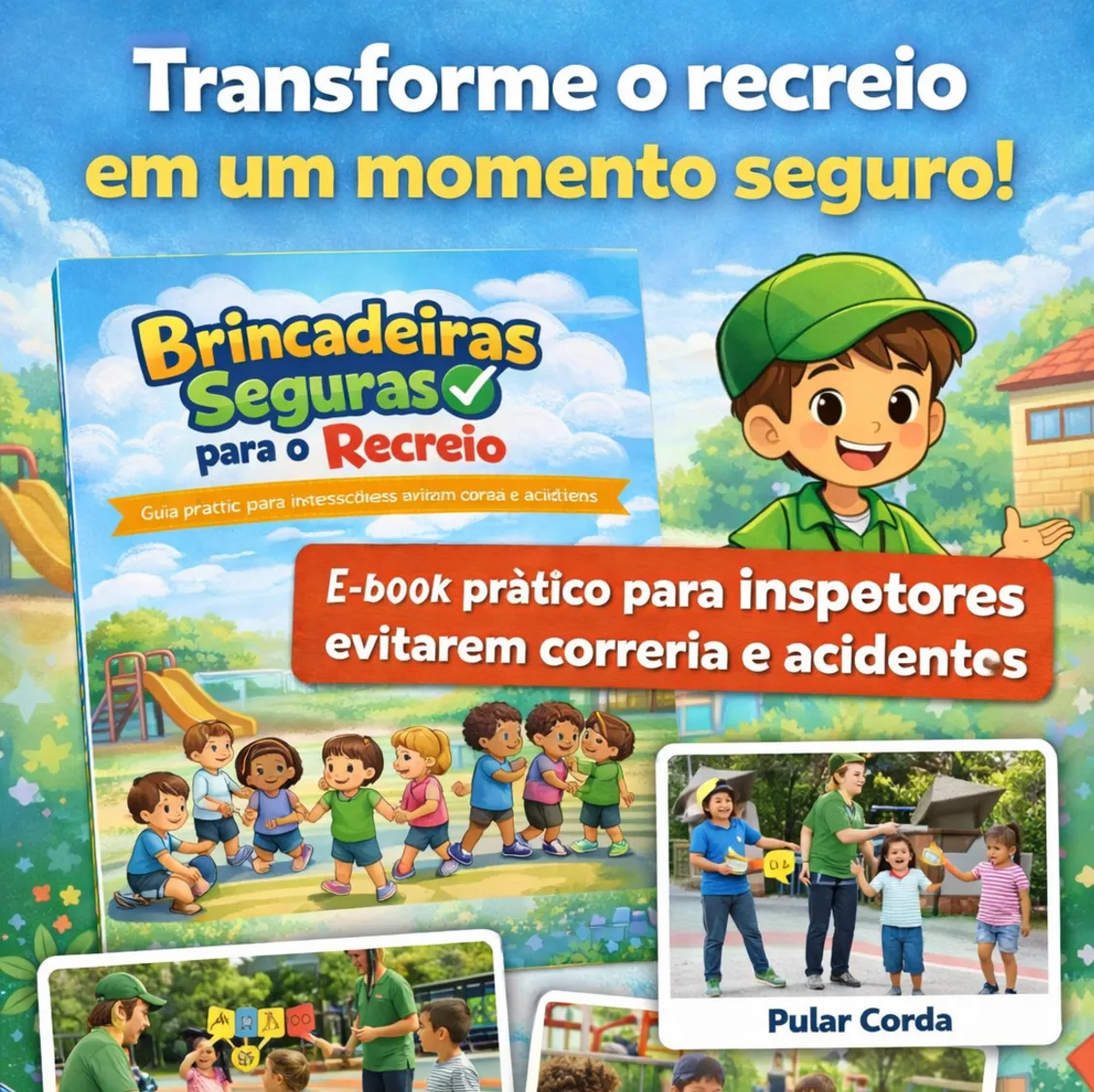 E-book Brincadeiras seguras para o Recreio