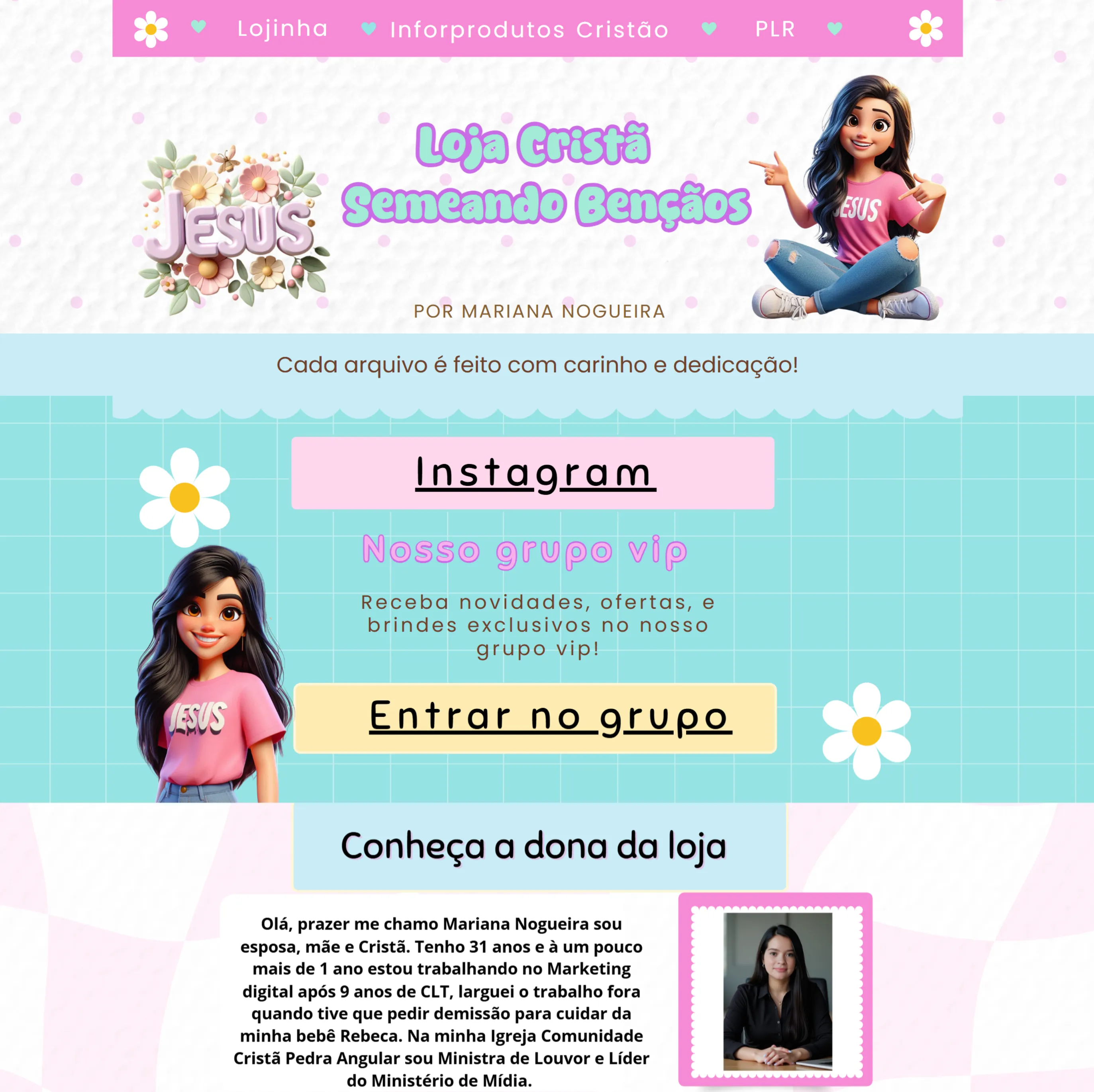 Loja Cristã Pronta para Vender! Lucre com Conteúdos Cristãos